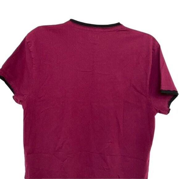 Lazy One Beery Bear Huckle Beary Faux Layered Tee Berry Colored Size S - Picture 8 of 8
